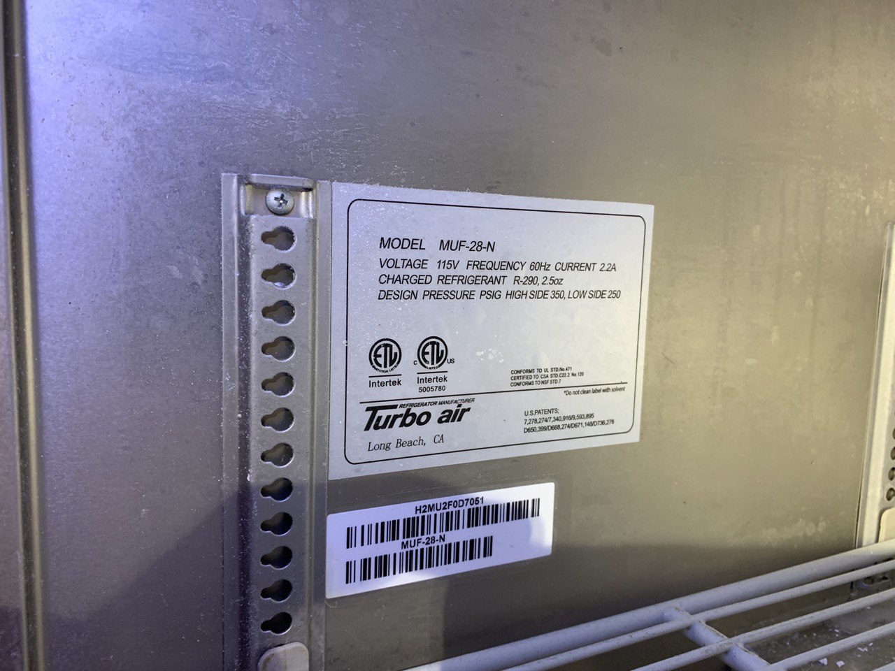 Freezer Turbo Air Repair Coronado San Diego County, CA, US