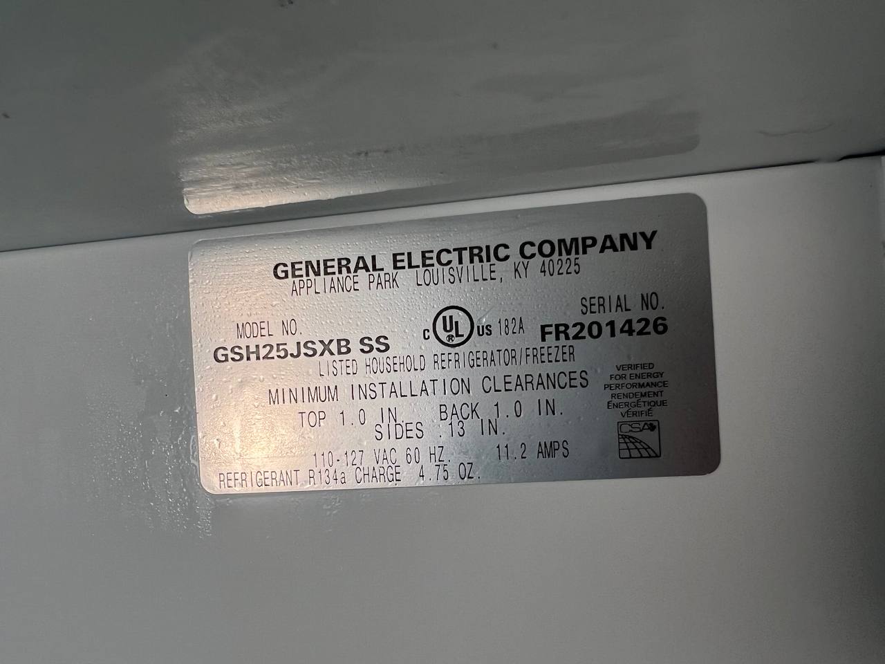 Refrigerator GE Repair El Cajon San Diego County, CA, US