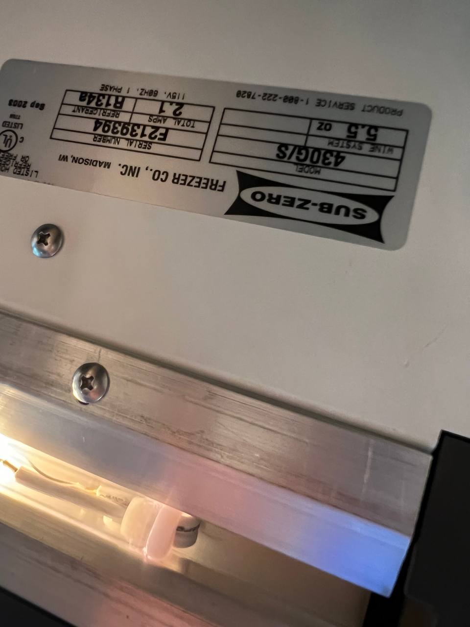Wine Cooler Sub-Zero Maintenance Mission Valley San Diego County, CA, US