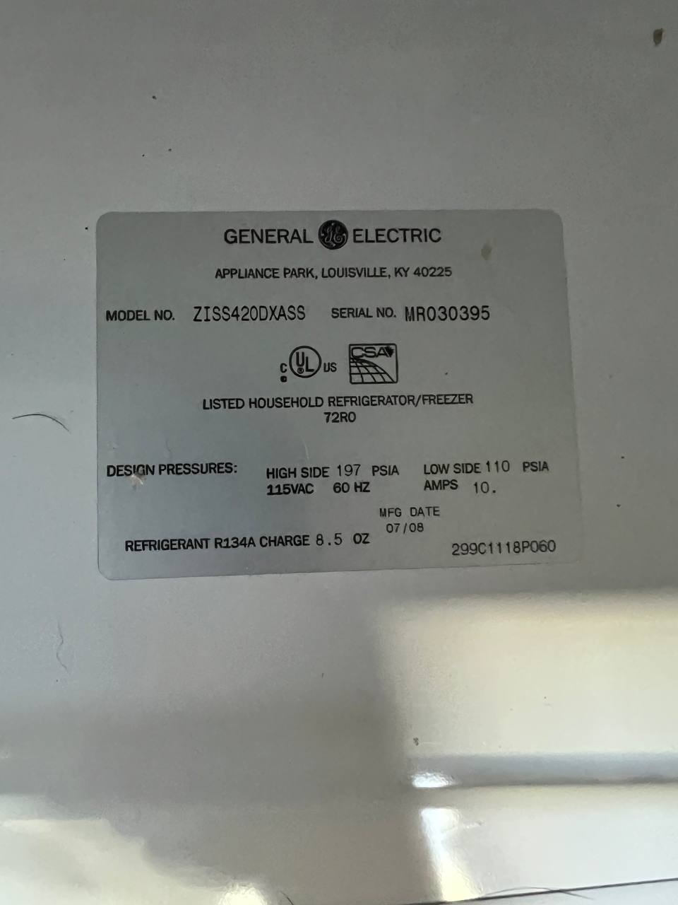 Built-in Fridge GE Monogram Repair San Diego, CA, US
