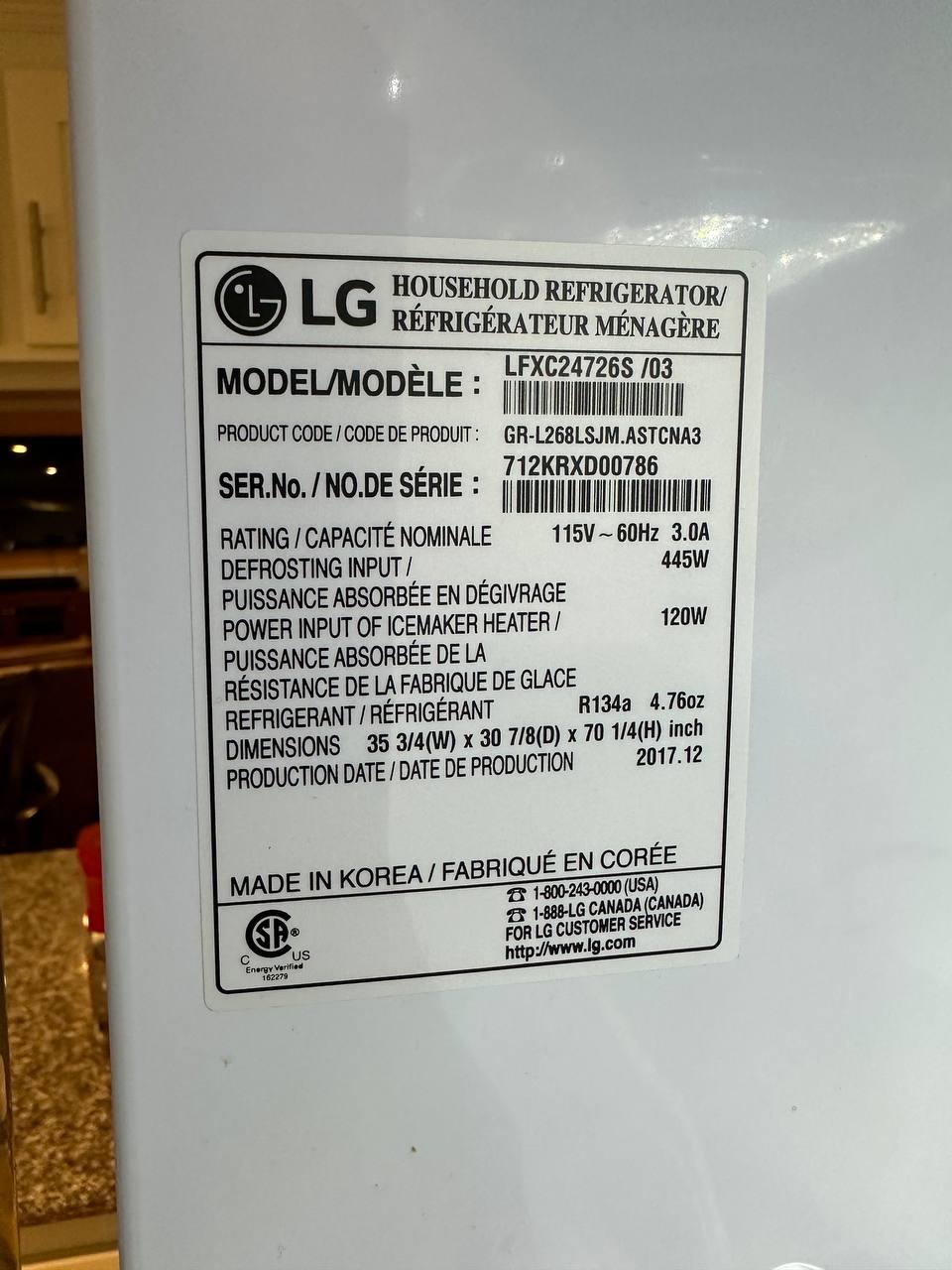 Fridge LG Repair La Jolla San Diego County, CA, US